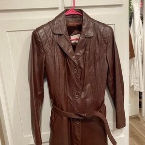 Women's Chocolate Brown Leather Jacket